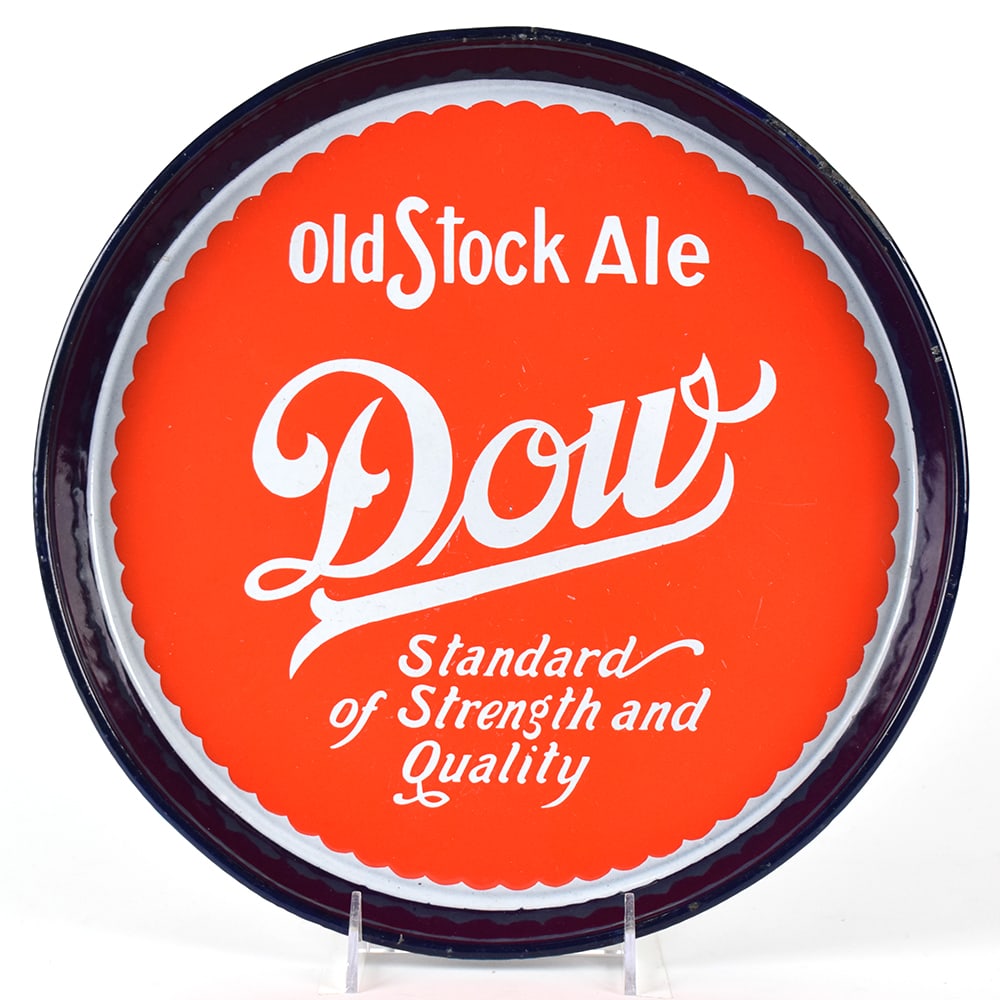 Dow Old Stock Ale Pre-Pro Era Canadian Porcelain Enamel Tray (1 of 2)