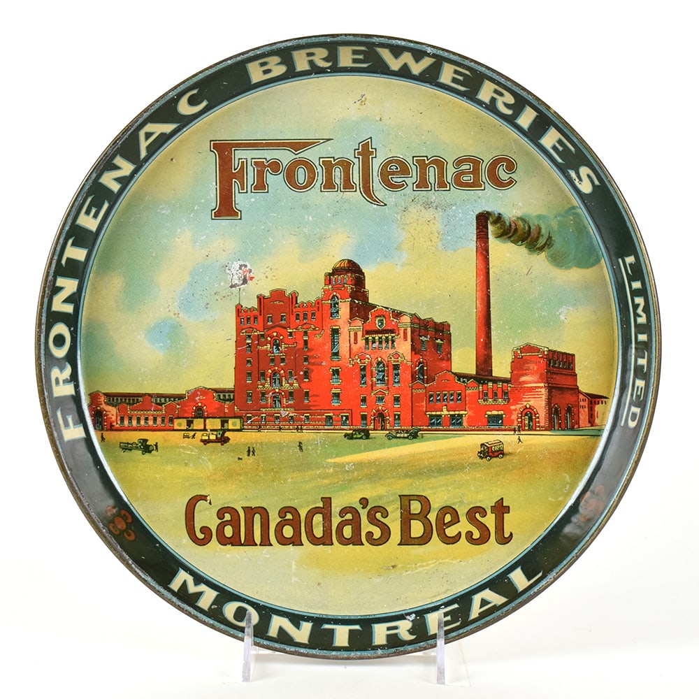 Frontenac Breweries Prohibition Era Canadian Factory Scene Tray (1 of 2)