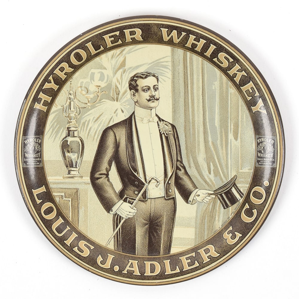 Hyroler Whiskey Pre-Prohibition Tip Tray MINTY (1 of 2)
