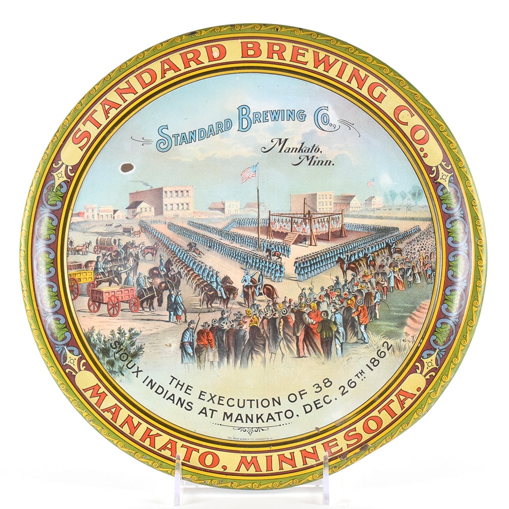 Standard Brewing Pre-Prohibition Tray SIOUX MEEK AND BEACH VAR MANKATO MN (1 of 2)
