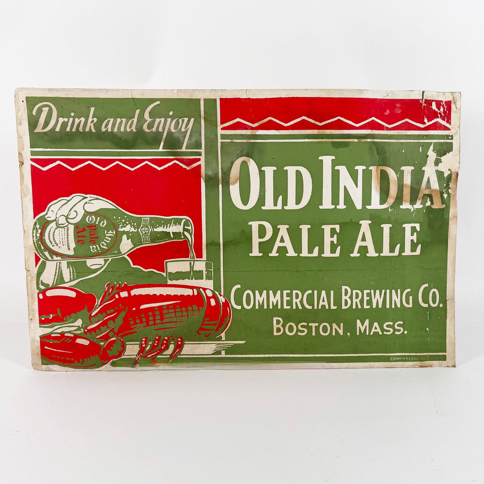 Old India Pale Ale Advertising Sign RARE (1 of 4)