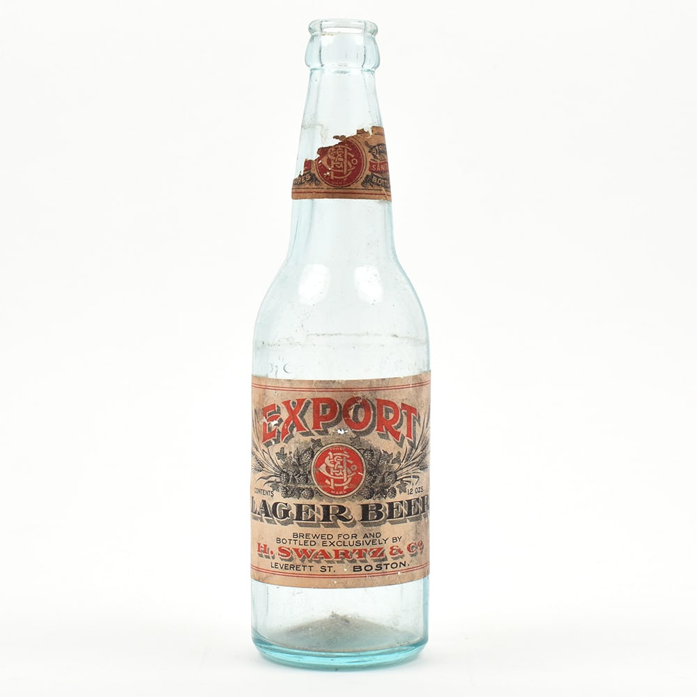 H Swartz and Co Export Pre-Prohibition Bottle BOSTON RARE: Brewer/Business Name: H. Swartz & Co., Boston, Massachusetts Manufacturer/Plant: Unknown Date of manufacture: