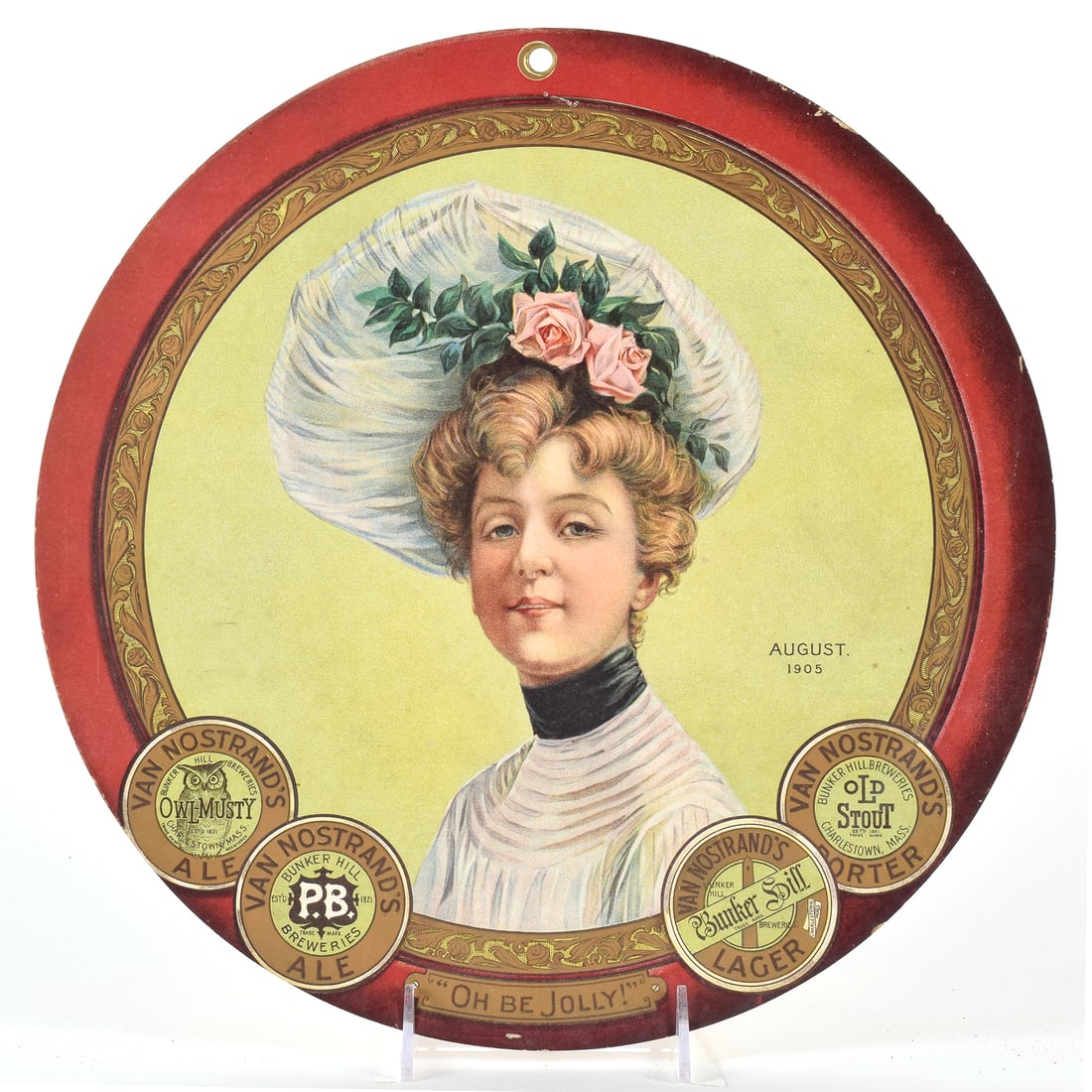 Van Nostrand PB August 1905 Chromolithograph: Brewer/Business Name: A. G. Van Nostrand Bunker Hill Breweries, Charlestown (Boston), Massachusetts Manufacturer/Plant: See comments/description</