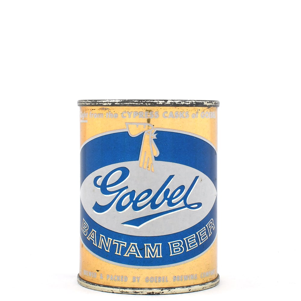 Goebel Bantam Beer 8 Ounce Flat Top L241-23: Brewer/Business Name: Goebel Brewing Co., Detroit, Michigan Manufacturer/Plant: American Can Co.Date of manufacture: