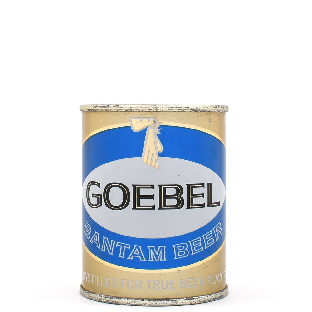 Goebel Bantam Beer 8 Ounce Flat Top GOEBEL ROOSTER LID 241-24: Brewer/Business Name: Goebel Brewing Co., Detroit, Michigan Manufacturer/Plant: American Can Co.Date of manufacture: