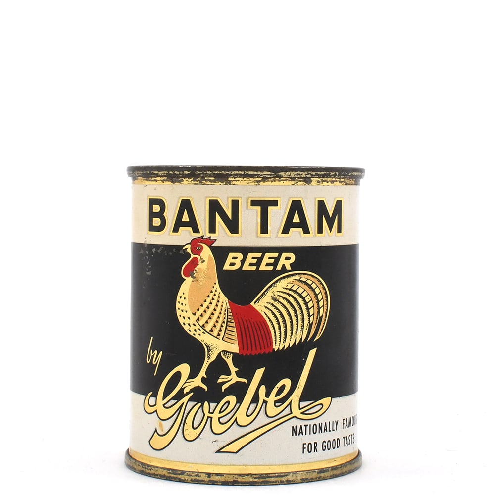 Goebel Bantam Beer 8 Ounce Flat Top NATIONALLY FAMOUS PRIVATE STOCK KEGLINED STRIP UNLISTED (1 of 6)