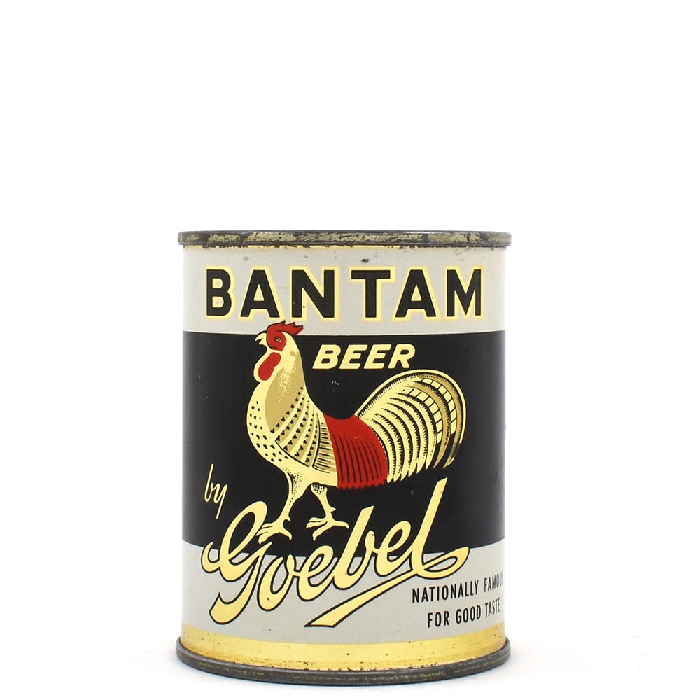 Goebel Bantam Beer 8 Ounce Flat Top NATIONALLY FAMOUS PRIVATE STOCK LIFE LOGO OAKLAND 241-13 (1 of 6)
