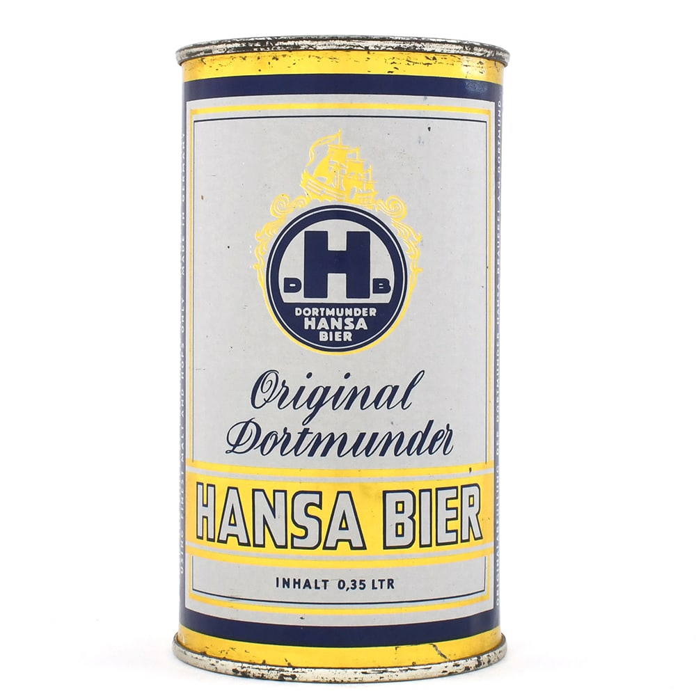 Hansa Beer German Flat Top VANITY LID SHARP: Brewer/Business Name: Dortmunder Hansa Brauerei A. G. Dortmund, Germany, Non-U.S. (see comments/description) Manufacturer/Plant: UnknownDat