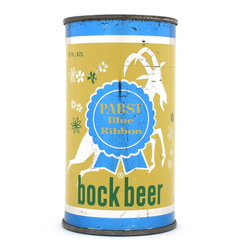 Pabst Blue Ribbon Bock Flat Top PEORIA 110-23: Brewer/Business Name: Pabst Brewing Co., Peoria Heights, Illinois Manufacturer/Plant: Continental Can Co.Date of manufacture: