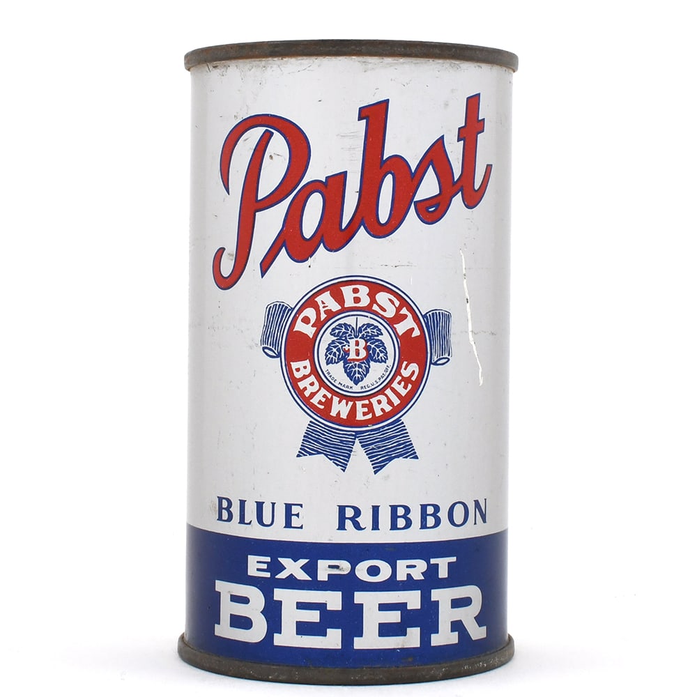 Pabst Blue Ribbon Export Beer Instructional Flat Top PABST PEORIA RED OPENER 110-4 OI 657: Brewer/Business Name: Pabst Brewing Co., Peoria Heights, Illinois Manufacturer/Plant: American Can Co.Date of manufacture: