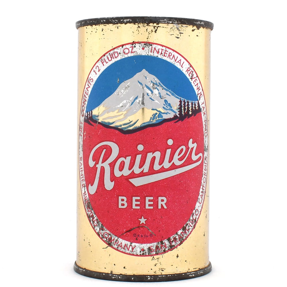 Rainier Beer Flat Top IRTP 117-37: Brewer/Business Name: Rainier Brewing Co., San Francisco, California Manufacturer/Plant: American Can Co.Date of manufacture: