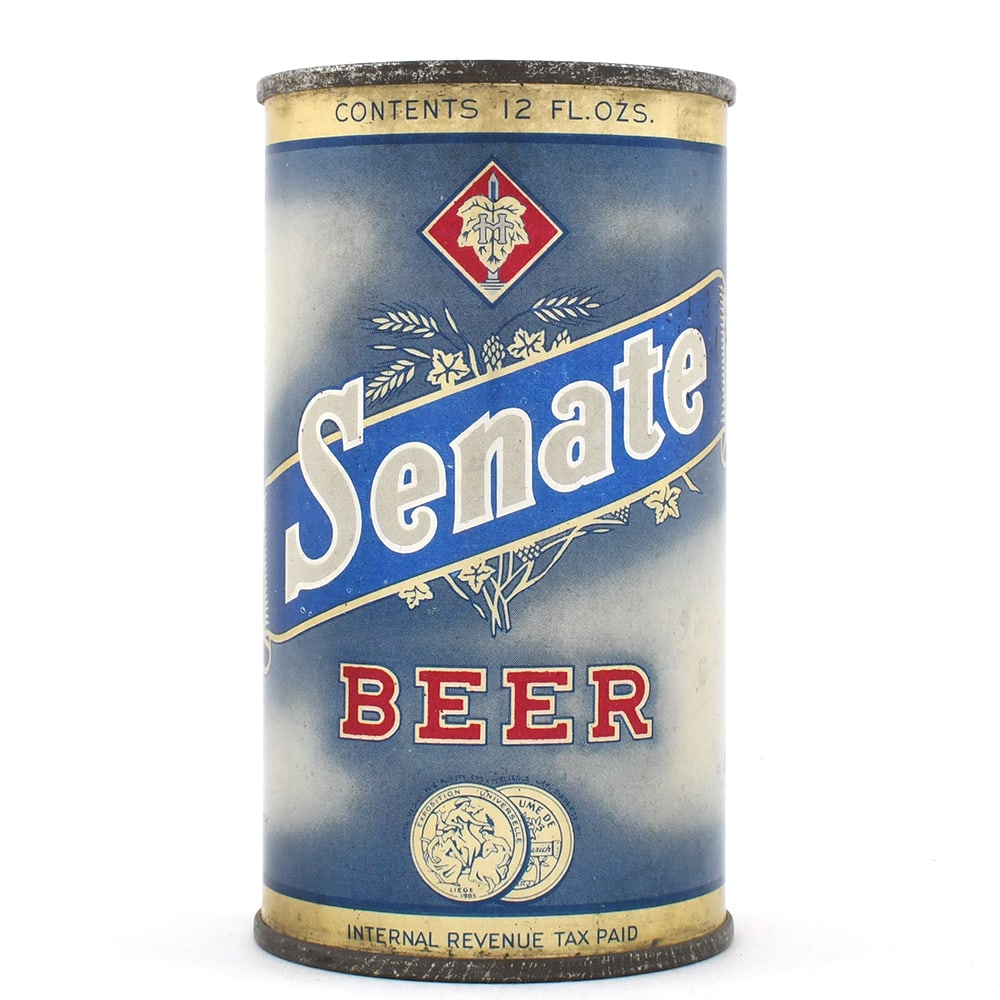 Senate Beer Flat Top 132-14: Brewer/Business Name: Chr. Heurich Brewing Co., Washington, D.C. Manufacturer/Plant: American Can Co.Date of manufacture: