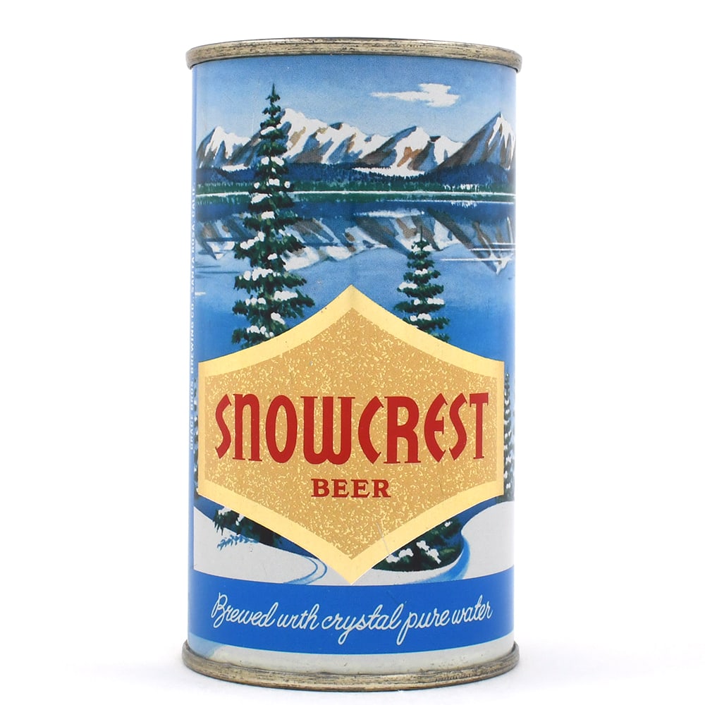 Snowcrest Beer Flat Top GRACE BROS UNLISTED MINTY: Brewer/Business Name: Grace Bros. Brewing Co., Santa Rosa, California Manufacturer/Plant: National Can Co.Date of manufacture:
