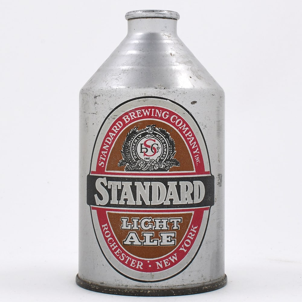 Standard Light Ale Crowntainer COMPANY 199-5: Brewer/Business Name: Standard Brewing Co., Rochester, New York Manufacturer/Plant: CrownDate of manufacture: