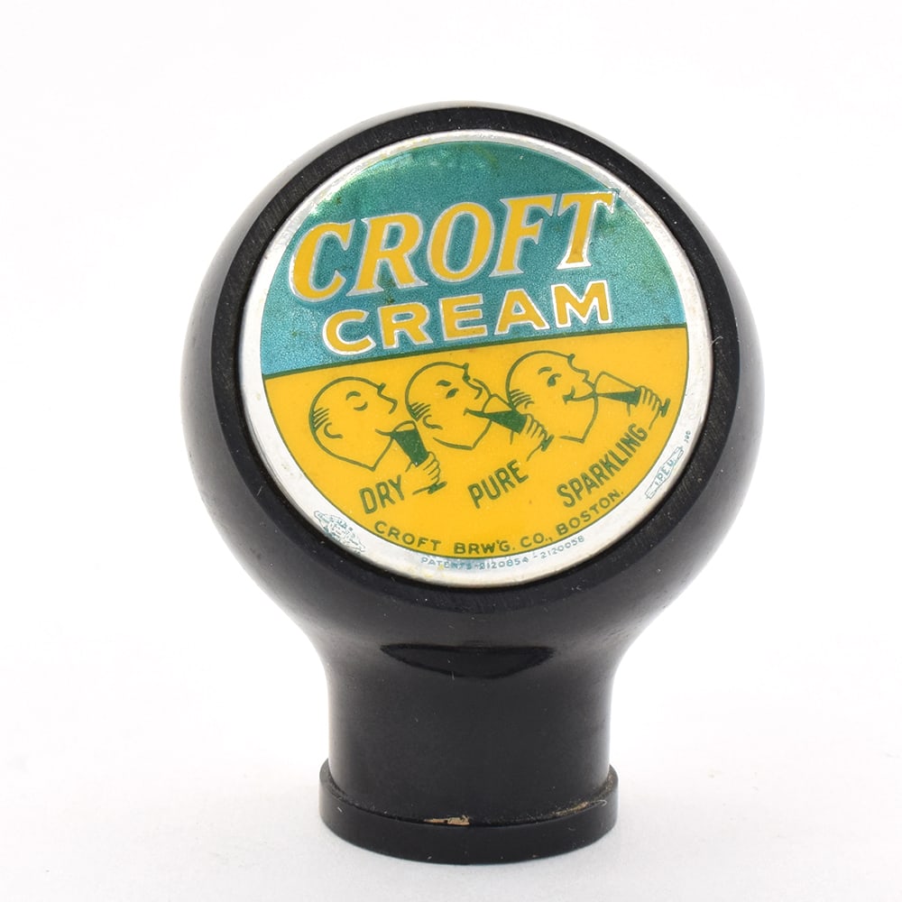 Croft Cream Ale 1930s Lemonheads Ball Tap Knob: Brewer/Business Name: Croft Brewing Co., Boston, Massachusetts Manufacturer/Plant: Unknown Date of manufacture: