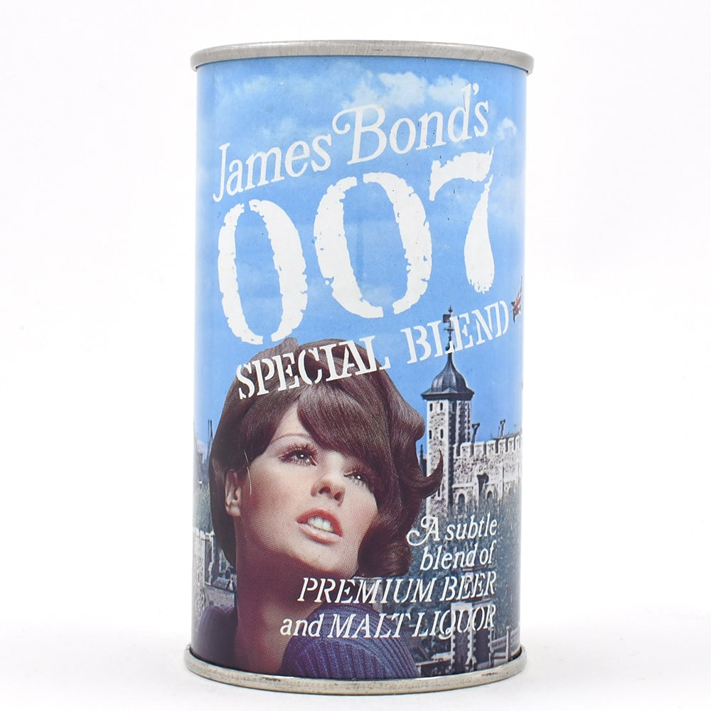 James Bonds 007 Special Blend Pull Tab TOWER OF LONDON 82-28: Brewer/Business Name: National Brewing Co., Phoenix, Arizona Manufacturer/Plant: Continental Can Co. Date of manufacture: