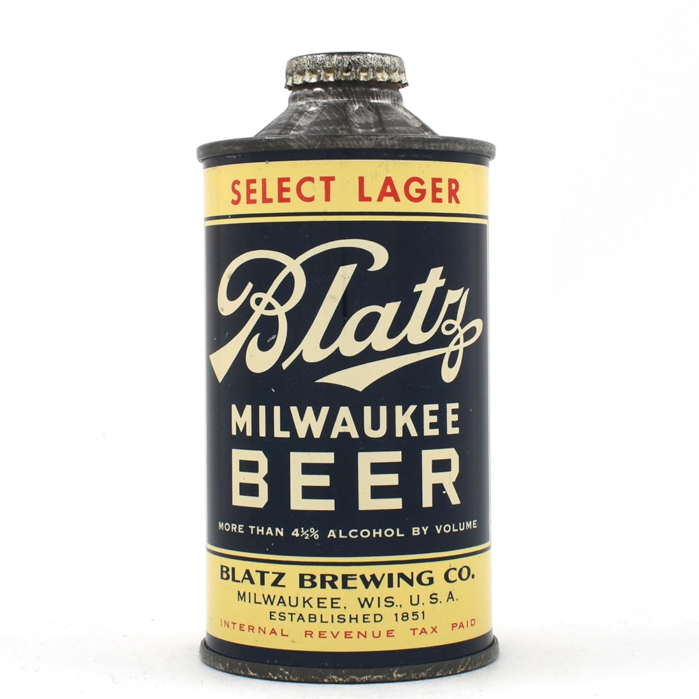 Blatz Milwaukee Beer Flat Bottom Cone Top FBIR 153-6 OUTSTANDING (1 of 6)