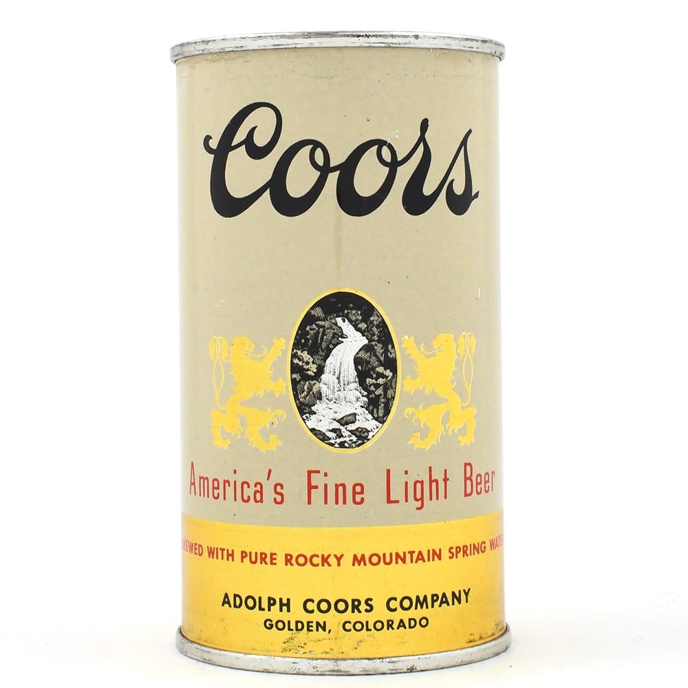 Coors Light Beer Flat Top NO BANQUET IRTP UNLISTED EXCELLENT (1 of 6)