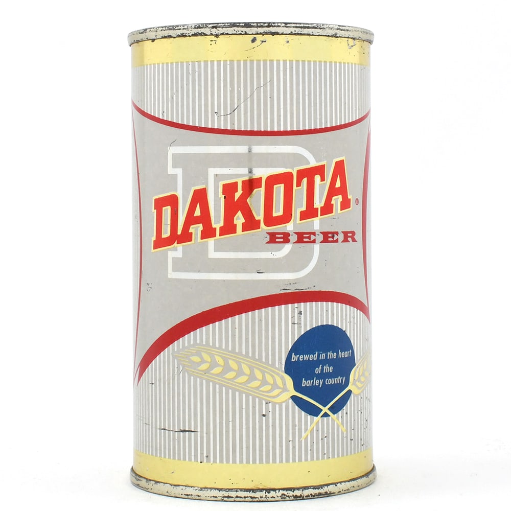 Dakota Beer Flat Top 5 PERCENT LID 53-3 SHARP: Brewer/Business Name: Dakota Malting & Brewing Co., Bismarck, North Dakota Manufacturer/Plant: American Can Co. Date of manufacture: