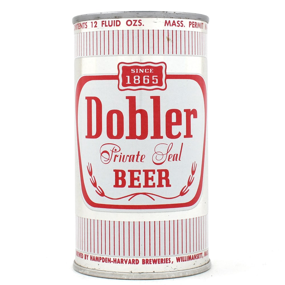 Dobler Private Seal Beer Flat Top 54-8 EXCEPTIONAL: Brewer/Business Name: Hampden-Harvard Breweries, Willimansett, New York Manufacturer/Plant: American Can Co. Date of manufacture:
