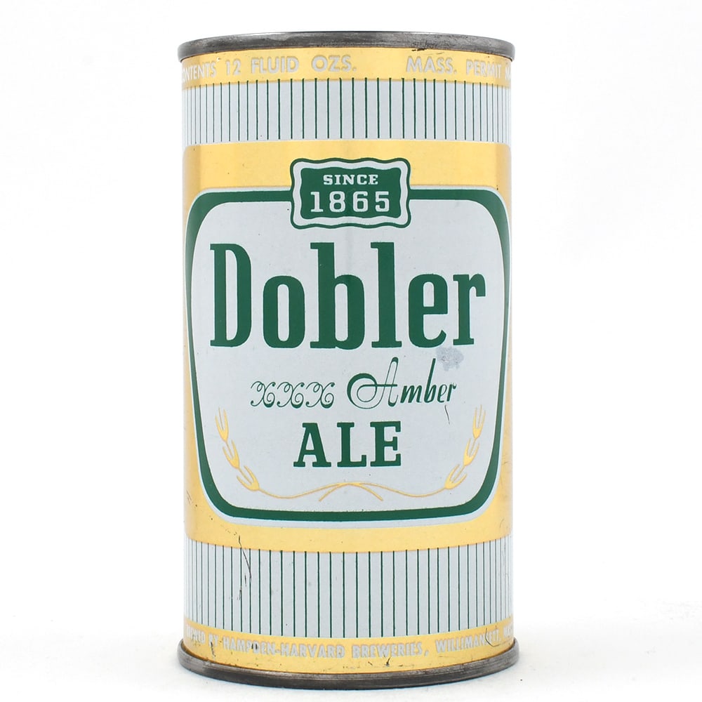 Dobler XXX Amber Ale Flat Top WITH MASS PERMIT 54-4: Brewer/Business Name: Hampden-Harvard Breweries, Willimansett, Massachusetts Manufacturer/Plant: American Can Co. Date of manufacture: