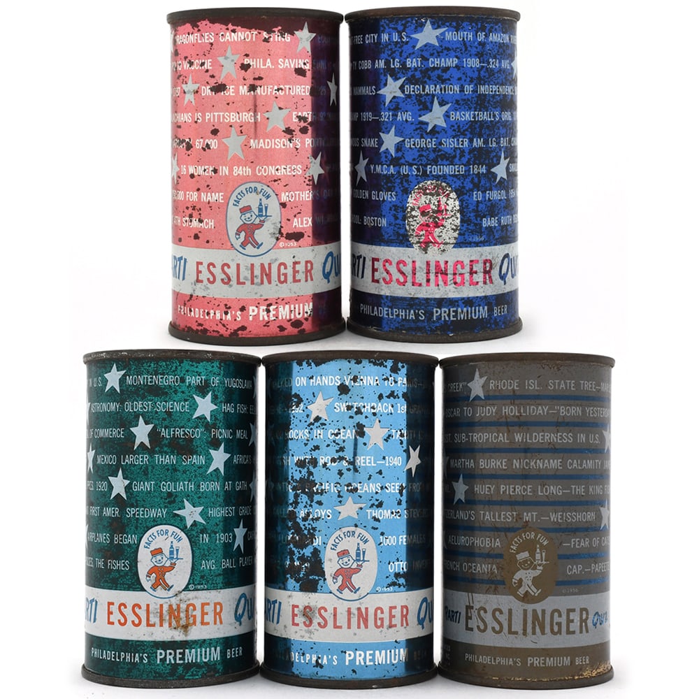 Esslinger Parti Quiz Set Flat Tops 5 Different (1 of 13)