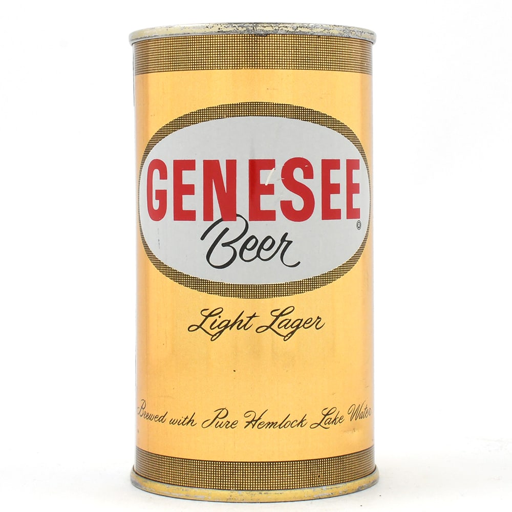 Genesee Light Lager Beer Flat Top 68-34 EXCELLENT: Brewer/Business Name: Genesee Brewing Co., Rochester, New York Manufacturer/Plant: American Can Co. Date of manufacture: