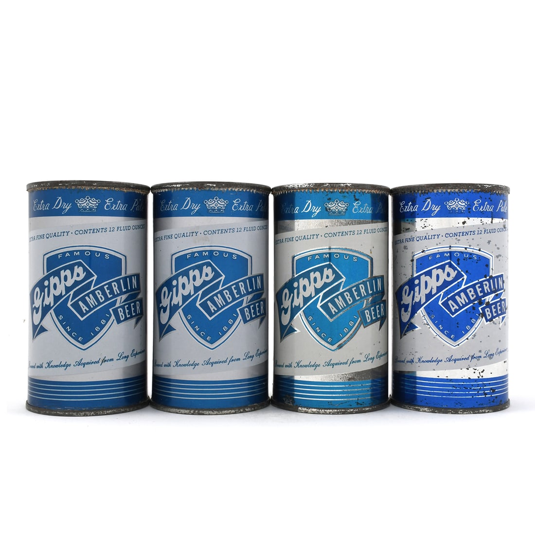 Gipps Amberlin Beer Flat Tops Lot of 4 - 3 DIFF (1 of 6)