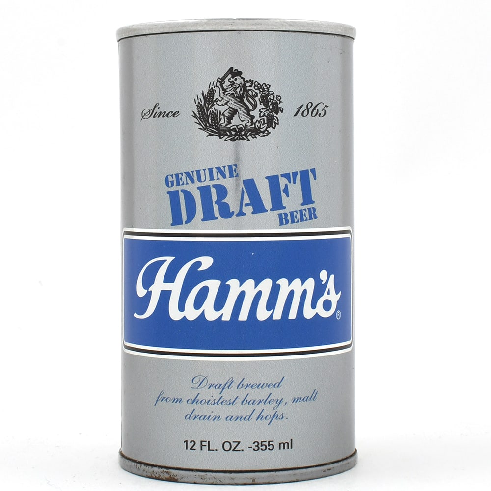 Hamms Genuine Draft Foil Label Test Design Pull Tab BLUE UNLISTED: Brewer/Business Name: Olympia Brewing Co., Olypia [sic], Washington Manufacturer/Plant: Unknown Date of manufacture: