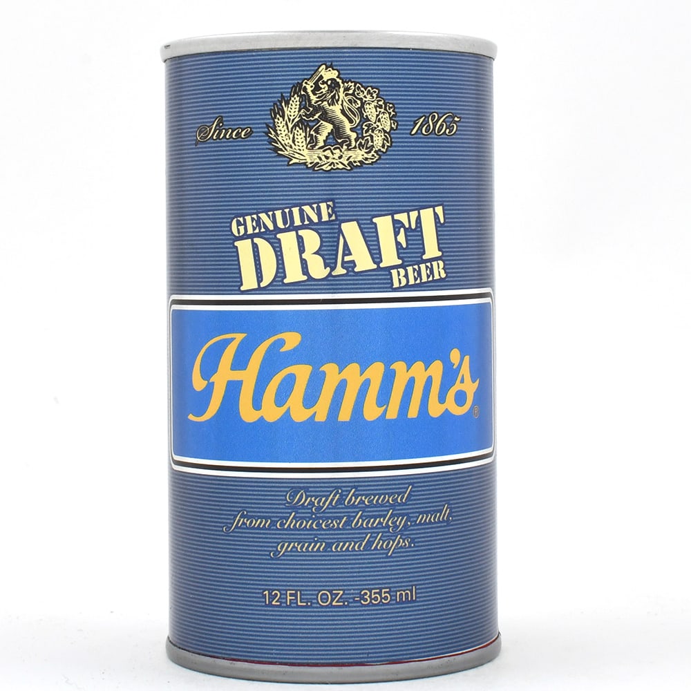 Hamms Genuine Draft Foil Label Test Design Pull Tab DARK BLUE-GOLD UNLISTED: Brewer/Business Name: Olympia Brewing Co., Olympia, Washington Manufacturer/Plant: Unknown Date of manufacture: