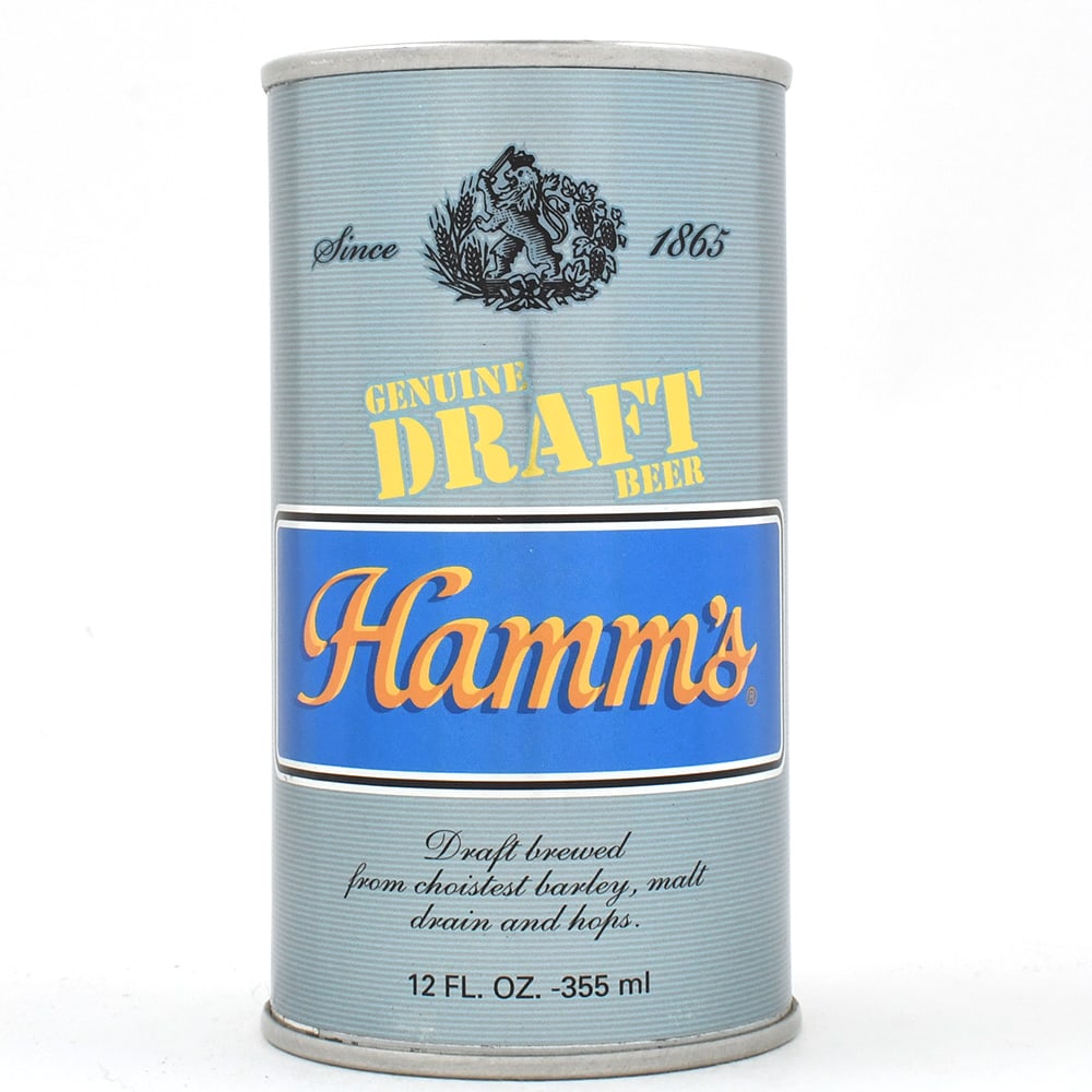 Hamms Genuine Draft Foil Label Test Design Pull Tab LIGHT BLUE-GOLD UNLISTED: Brewer/Business Name: Olympia Brewing Co., Olypia [sic], Washington Manufacturer/Plant: Unknown Date of manufacture: