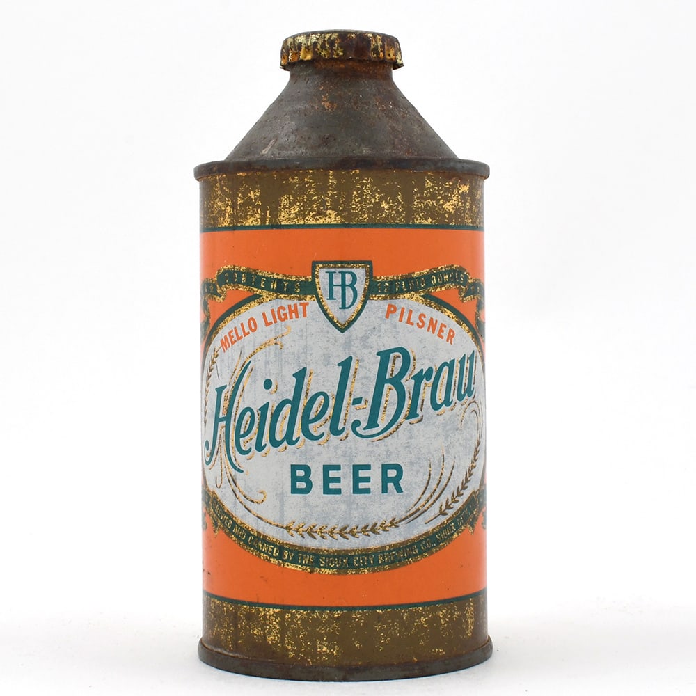 Heidel Brau Beer Cone Top ALCOHOL STATEMENT 168-24 (1 of 6)