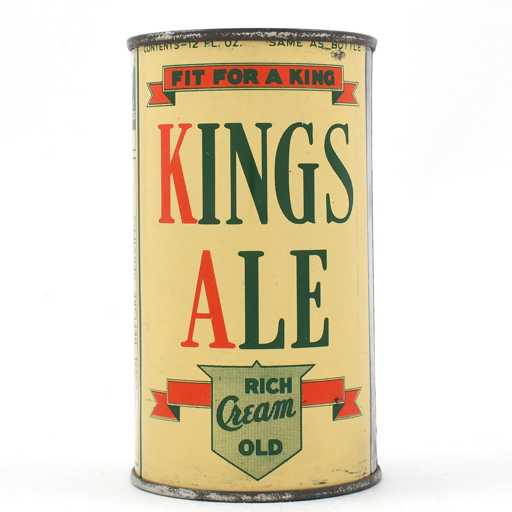 Kings Rich Old Cream Ale Instructional Flat Top TRADE MARK 88-1 OI 450A OUTSTANDING (1 of 6)