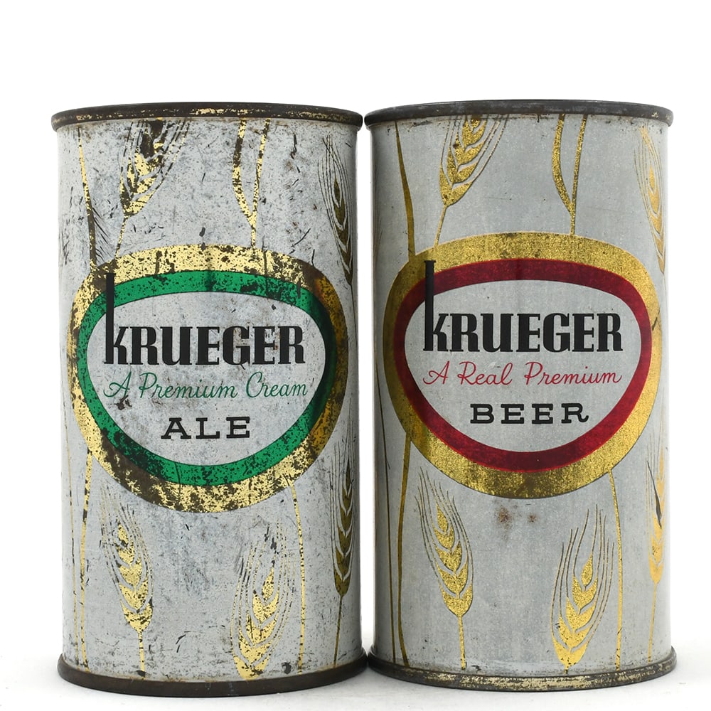 Krueger Ale and Beer Flat Tops Lot of 2 (1 of 6)