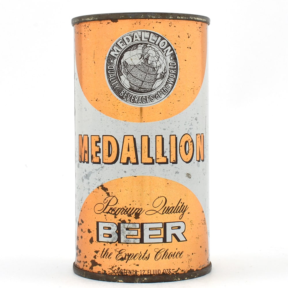 Medallion Premium Beer Flat Top 95-3: Brewer/Business Name: Maier Brewing Co., Los Angeles, California Manufacturer/Plant: National Can Co. Date of manufacture: