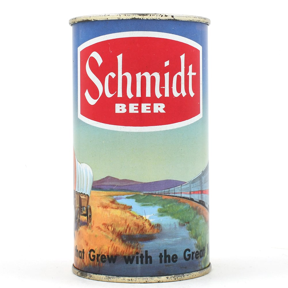 Schmidt Beer Set Flat Top CONESTOGA LOCOMOTIVE PFEIFFER Unlisted RARE WHITE TRIM (1 of 6)