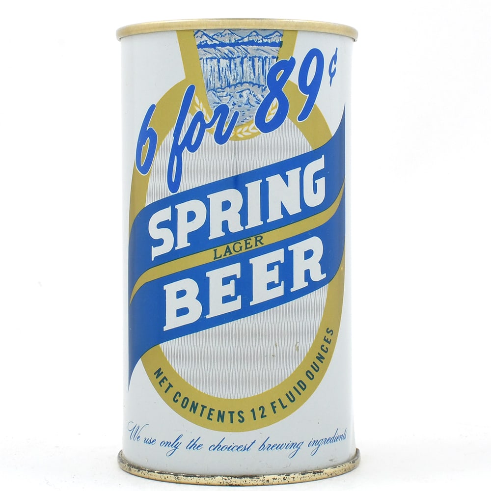 Spring Beer Lager Beer Pull Tab 6 FOR 89 PROMO MAIER SATIN FINISH L125-17 OUTSTANDING (1 of 6)