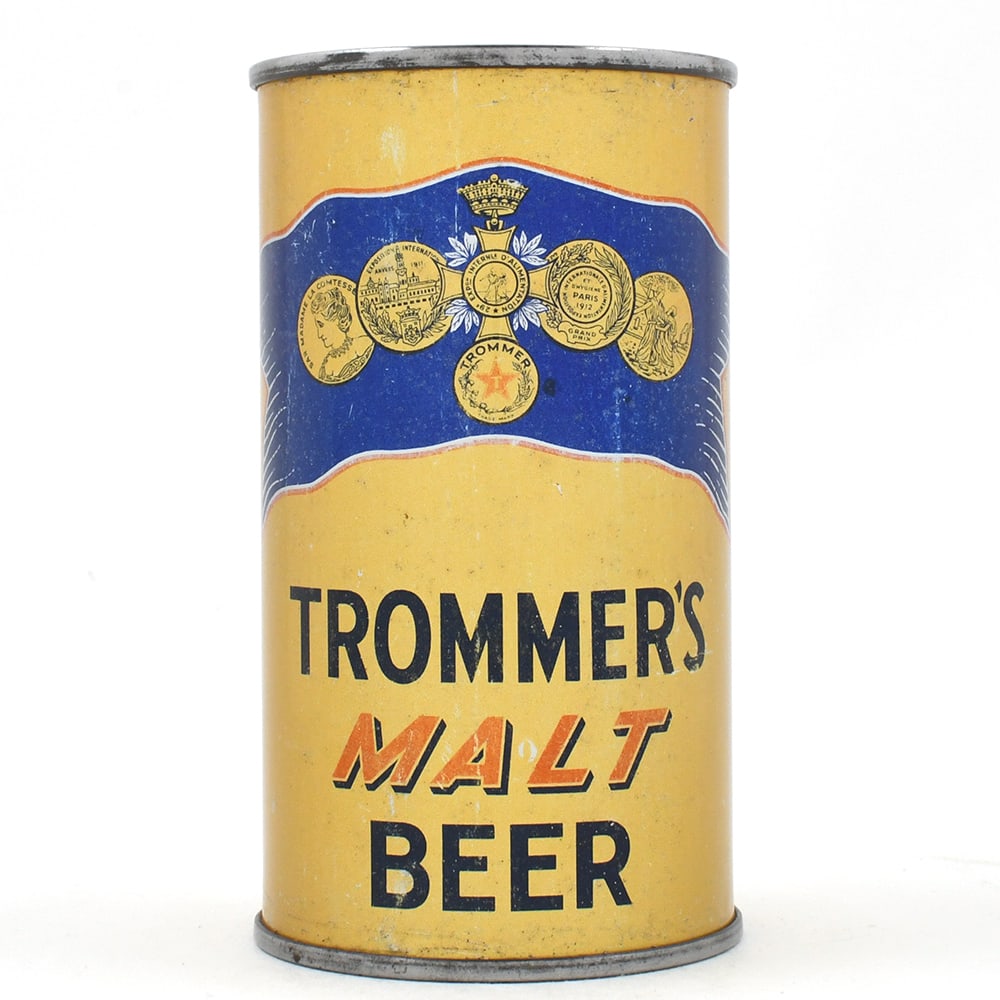 Trommers Malt Beer Instructional Flat Top 139-30 OI 798 SHARP: Brewer/Business Name: John F. Trommer Inc. of N.J., Orange, New Jersey Manufacturer/Plant: American Can Co. Date of manufacture: