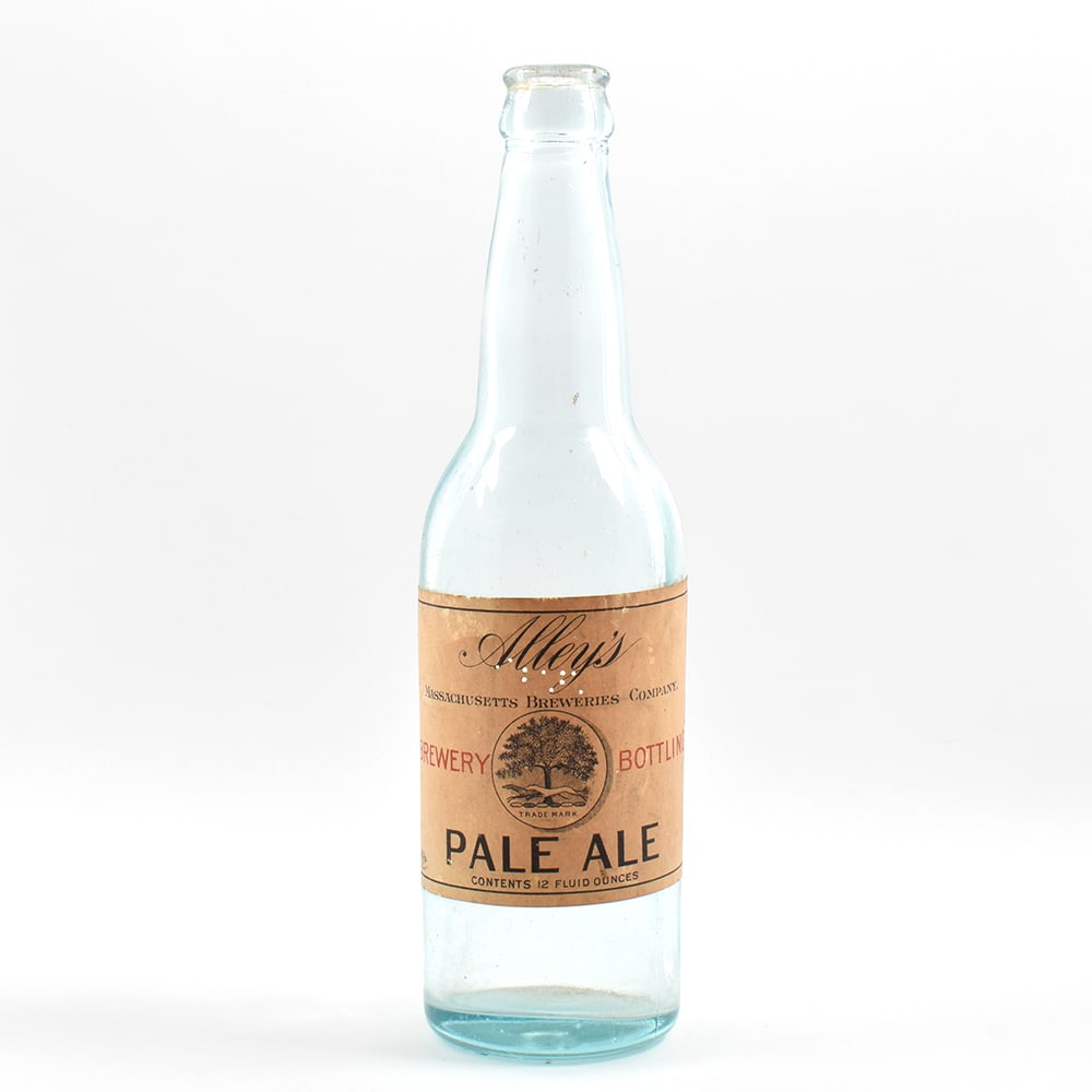 Alleys PALE ALE Pre-Prohibition Bottle RARE: Brewer/Business Name: Massachusetts Breweries Co., Boston, Massachusetts Manufacturer/Plant: Unknown Date of manufacture:
