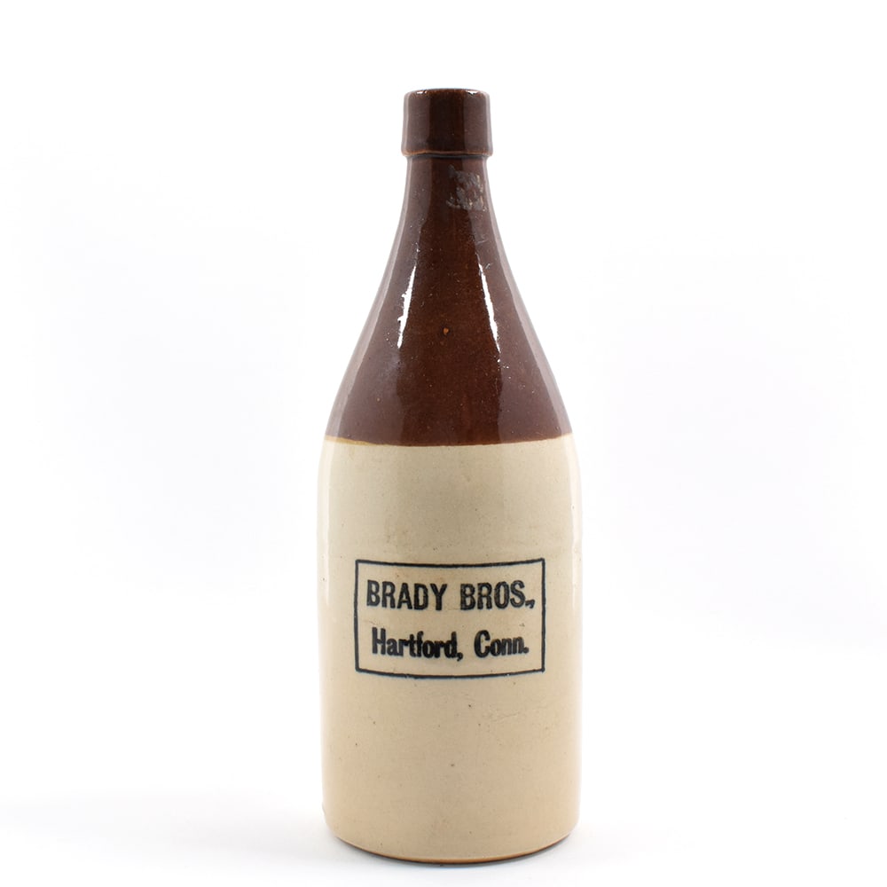 Brady Bros Hartford Connecticut Pre-Pro Quart Stoneware Bottle: Brewer/Business Name: Brady Bros., Hartford, Connecticut Manufacturer/Plant: Unknown Date of manufacture: