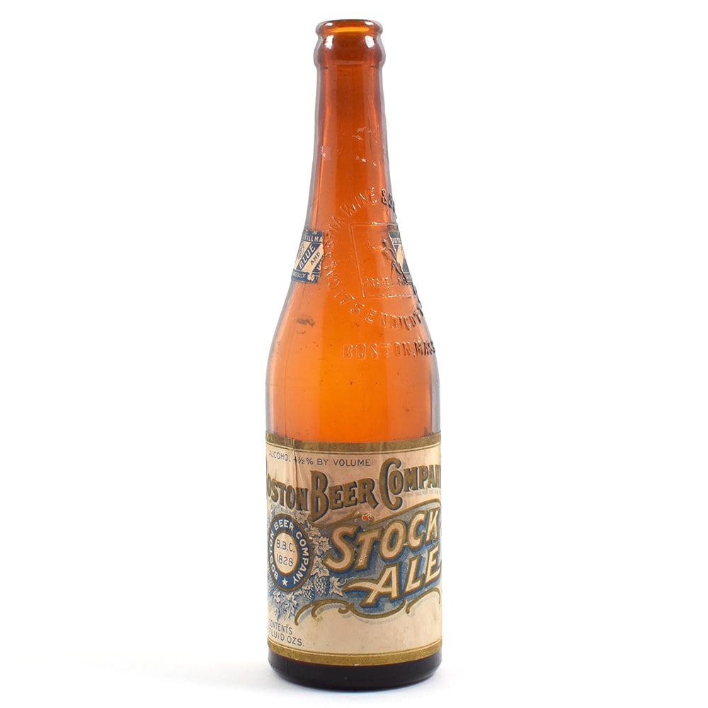 Boston Beer Co Stock Ale Pre-Prohibition Embossed Bottle SHARP (1 of 6)