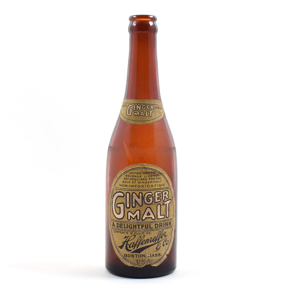 Haffenreffer Ginger Malt Drink Prohibition Era Bottle SCARCELY CLEAN: Brewer/Business Name: Haffenreffer & Co., Boston, Massachusetts Manufacturer/Plant: Unknown Date of manufacture: