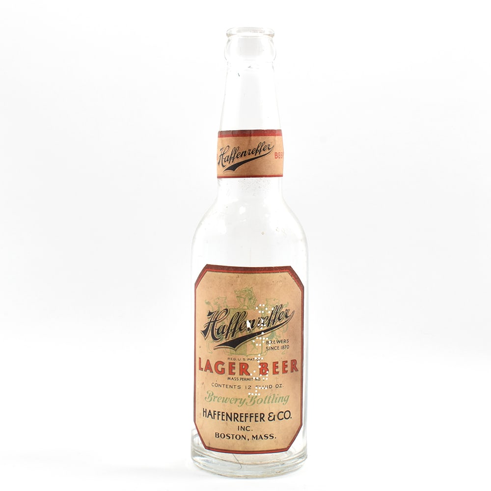 Haffenreffer Lager Beer 1930s Bottle PRE-IRTP SCARCE CLEAN: Brewer/Business Name: Haffenreffer & Co., Boston, Massachusetts Manufacturer/Plant: Unknown Date of manufacture: