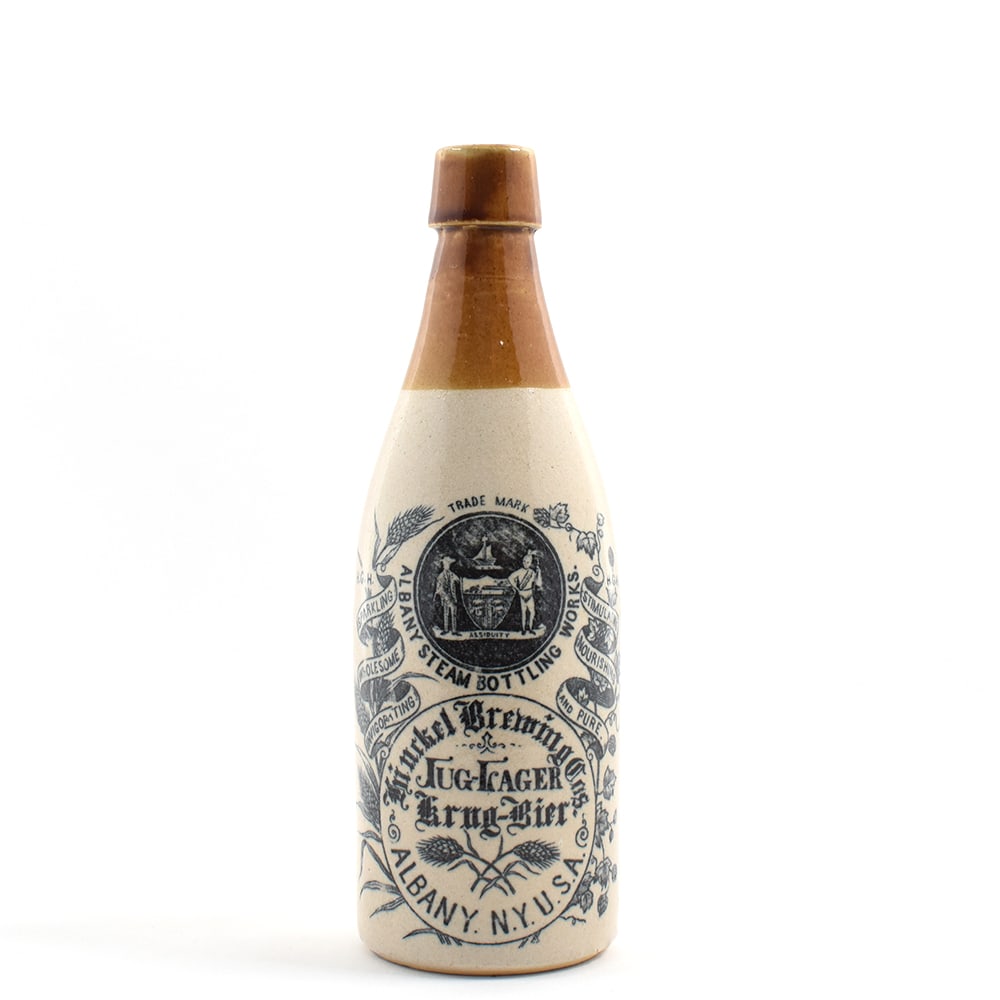 Hinckel Brewing Co Jug Lager Pre-Prohibition Stoneware Bottle: Brewer/Business Name: Hinckel Brewing Co., Albany, New York Manufacturer/Plant: Unknown Date of manufacture: