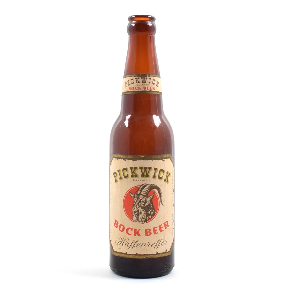 Pickwick BOCK Beer 1950s Bottle EXCELLENT (1 of 6)