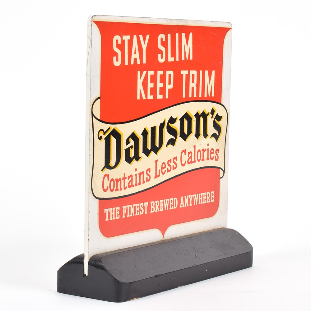 Dawsons STAY SLIM KEEP TRIM Self Standing Sign SCARCE EXCEPTIONAL - 2