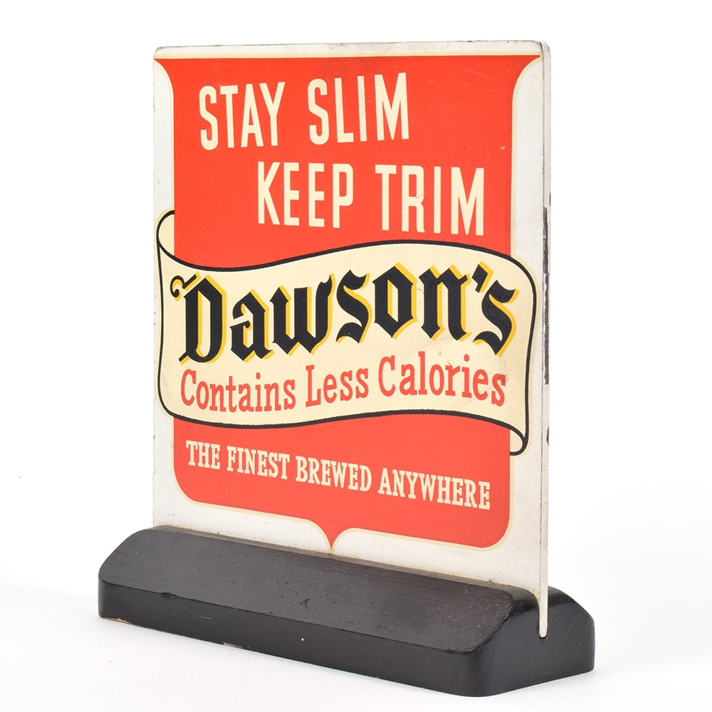 Dawsons STAY SLIM KEEP TRIM Self Standing Sign SCARCE EXCEPTIONAL - 3