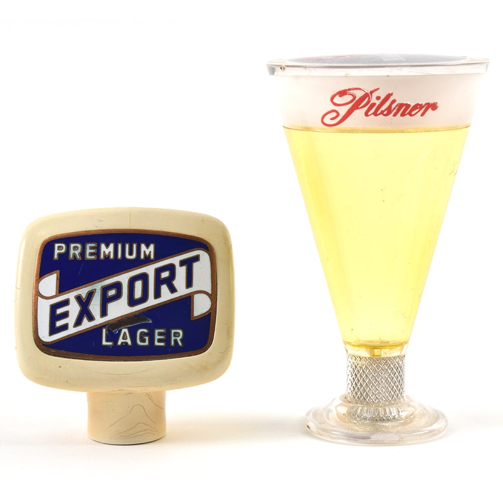 Hanley Export and Pilsner Tap Handles Lot of 2 Different (1 of 6)