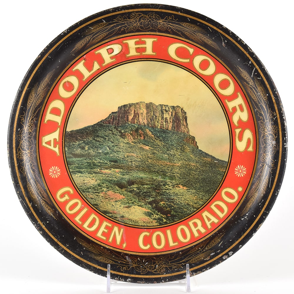 Adolph Coors Pre-Prohibition Serving Tray (1 of 2)