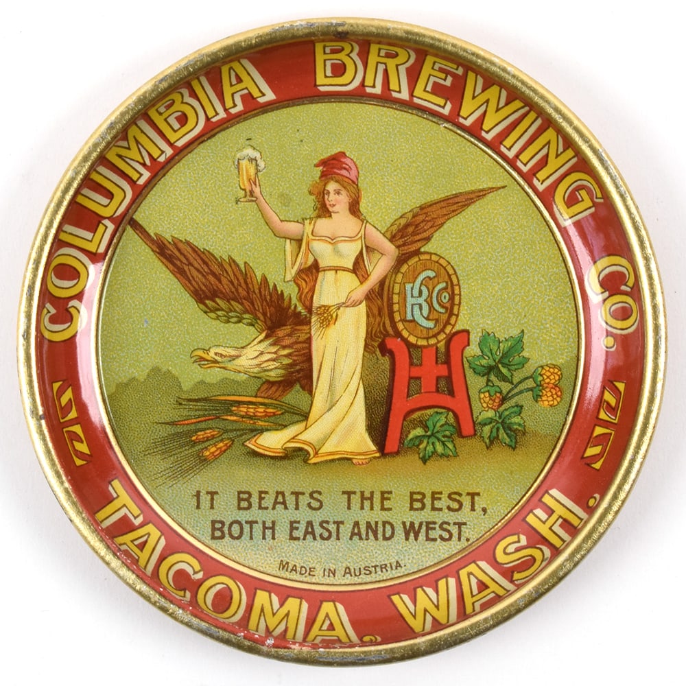 Columbia Brewing Co Pre-Prohibition Tip Tray (1 of 2)